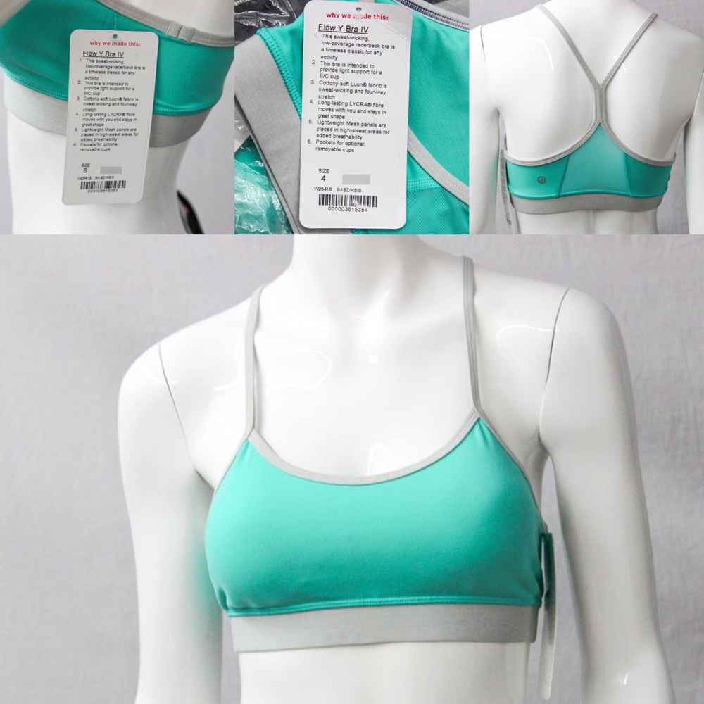 lululemon flow y bra NWT Bali breeze